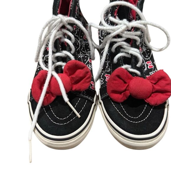 Vans Hello Kitty Black and Red High-Top Shoes. Women’s size 7.5, men’s size 6. - Picture 2 of 10
